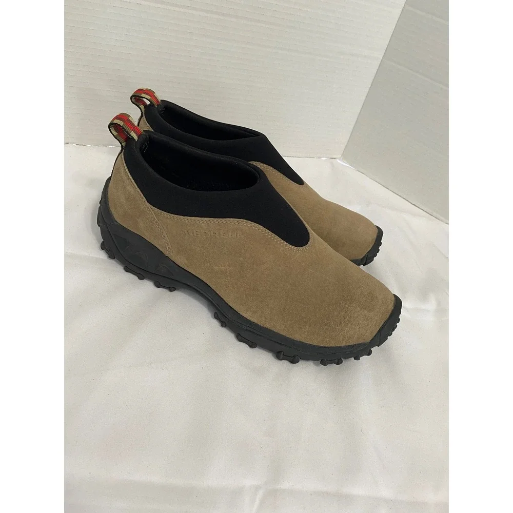 Merrell Winter Moc California Women 10 Taupe Excellent Suede Slip On Hiking Shoe